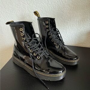 Dr. Martens Shiny Black Lace-Up Boots